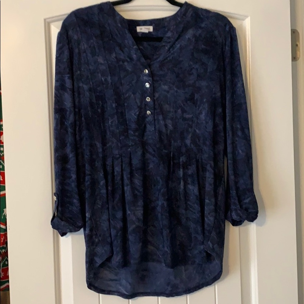 Textured 3/4 Sleeve Blouse